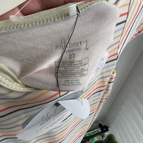 Milkberry Striped Pajama Set 2 t - Picture 2 of 4